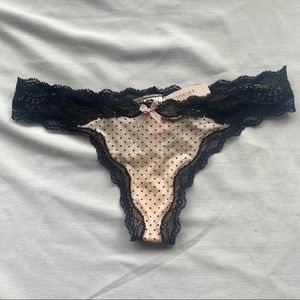 Victoria’s Secret Polka Dot Lace Thong
